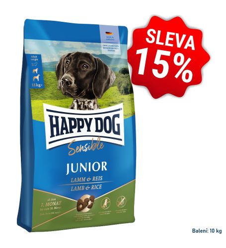 AKCIA Sensible Junior Lamb&Rice 10 kg  so zľavou 15% (SK) 