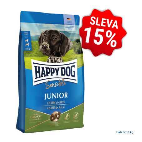 AKCIA Sensible Junior Lamb&Rice 10 kg  so zľavou 15% (SK) 