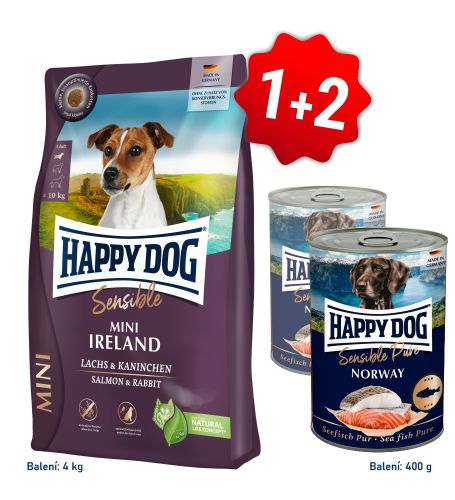 Akcia Mini Ireland 4kg  + 2x konzerva Lachs Pur 400g   SK