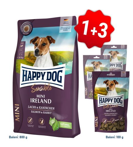 Akcia Mini Ireland 800g + 3x Soft Snack Mini Ireland 100g SK 