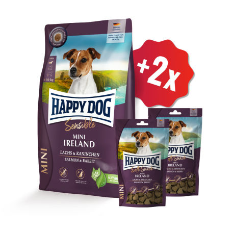 AKCE Mini Ireland 4 kg + 2 x Soft Snack 100 g 