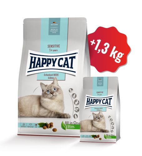 AKCIA Sensitive Schonkost Niere 4kg + 1,3kg SK