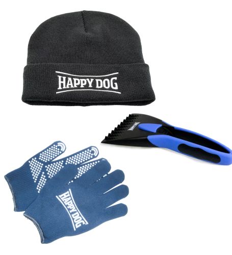 Darček k nákupu nad 64 EUR - Rukavice, čiapka, škrabka