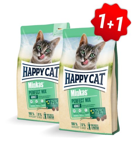 Akce Minkas Perfect Mix Geflügel, Fisch & Lamm 1,5 kg 1+1
