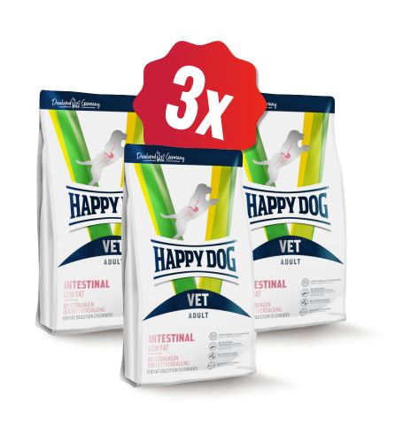 HD VET Intestinal Low Fat 3 x 4kg SK 