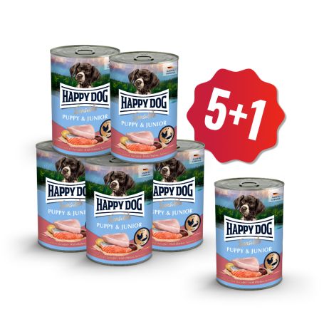 AKCIA Konzerva Sensible Puppy & Junior - Lachs  - losos 400 g  5+1
