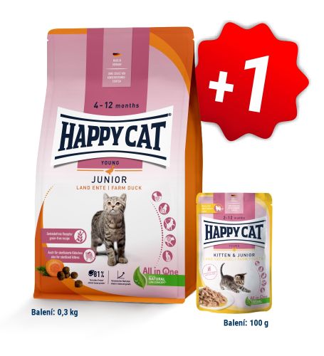 AKCIA Junior Land Geflügel 300 g + 1 kapsička