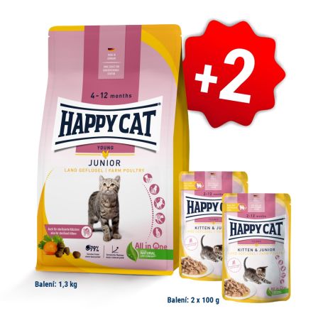 AKCE Junior Land Ente 1,3 kg + 2 kapsičky 