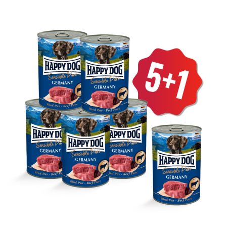 AKCIA Konzerva Sensible pure Germany - hovädzie 400 g 5+1