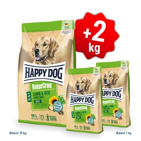 Akce NaturCroq LAMM & REIS 15 kg + 2 kg 