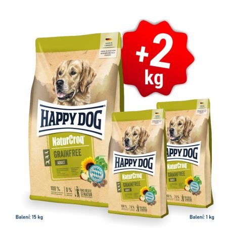 Akce NaturCroq Grainfree 15 kg + 2 kg 