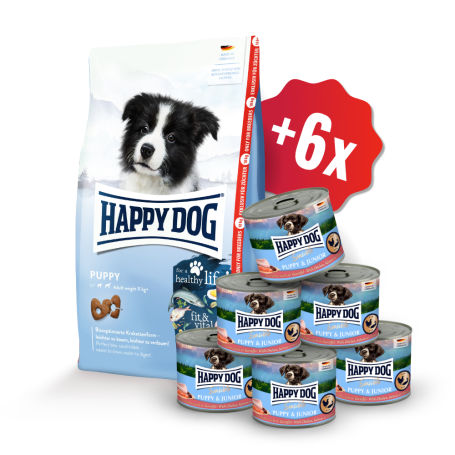 AKCE Puppy 18kg + 2 konzervy 400g