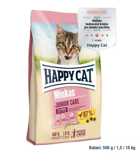 AKCIA Minkas Junior Care Geflügel 10 kg - 10% 
