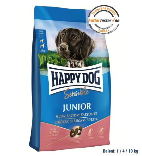 AKCIA Sensible Junior Chicken, Salmon &  Potato 10 kg - 10 %