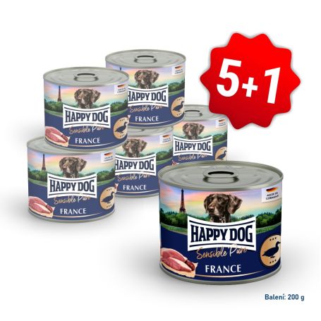 AKCE Konzerva Sensible pure France - kachní 200 g 5+1 