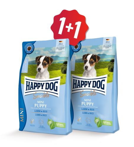 Akce Sensible Mini Puppy Lamb & Rice 800 g 1+1 (4/26)