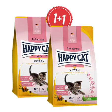 Akcia Kitten Land Geflügel 1,3 kg 1+1