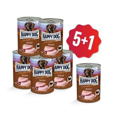 AKCE Konzerva Sensible pure Texas - krůtí 400 g 5+1
