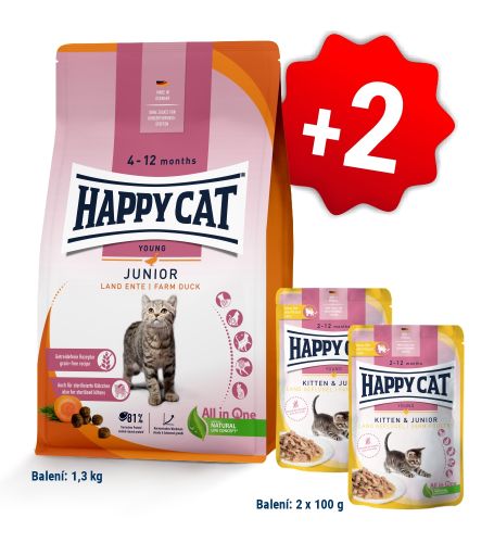 AKCIA Junior Land Geflügel 1,3 kg + 2 kapsičky
