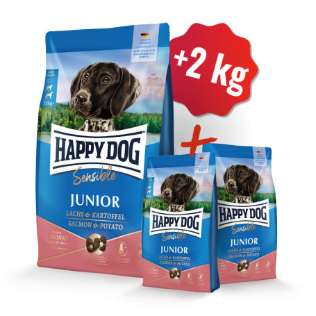 Akce Junior Chicken, Salmon & Potato 10 kg + 2 kg