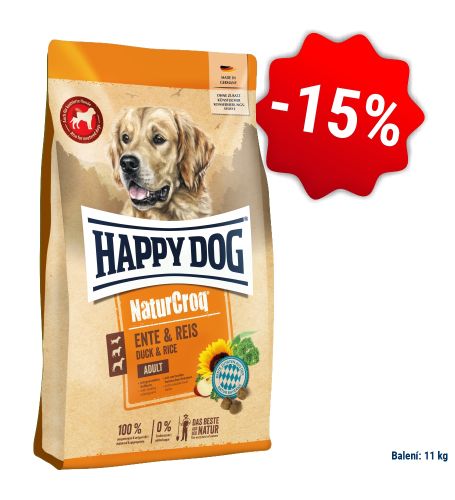 AKCIA NaturCroq Ente & Reis 11 kg - 15% (SK) 