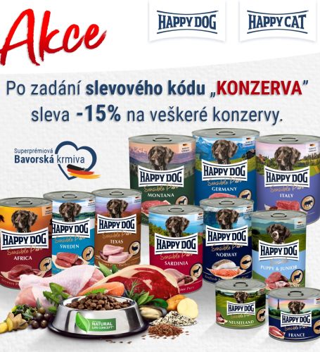 Konzervy se slevou –15 %