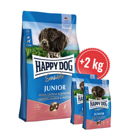 Akcia Junior Chicken, Salmon & Potato 10 kg + 2 kg (SK)