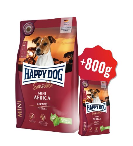 AKCIA Sensible Mini Africa 4 kg + 800g (SK)