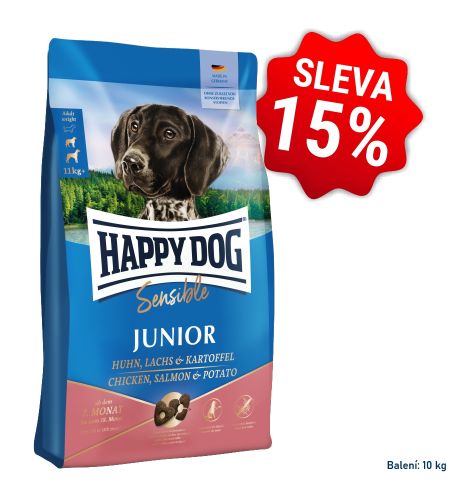 AKCE Sensible Junior Chicken, Salmon & Potato 10 kg se slevou 15% 