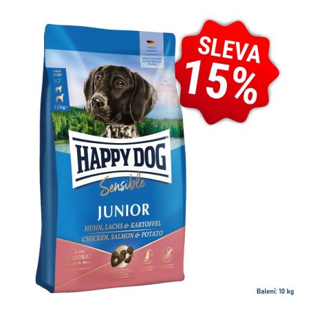 AKCE Sensible Junior Chicken, Salmon & Potato 10 kg se slevou 15% 
