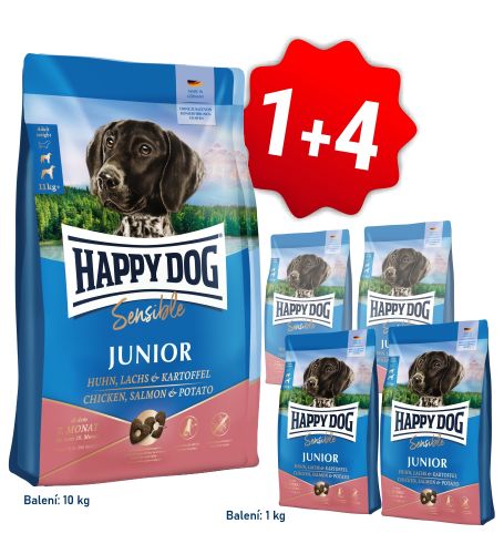 AKCE Sensible Junior chicken, salmon & potato 10 + 4kg