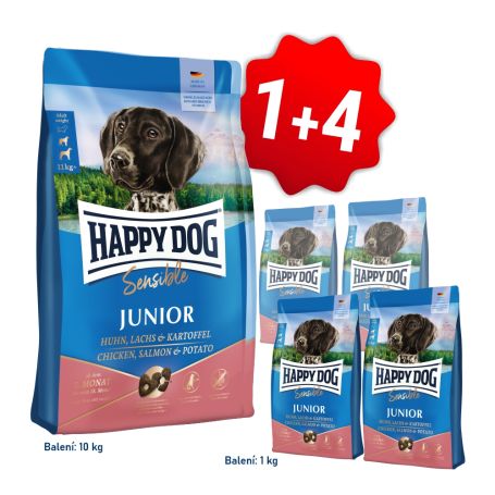 AKCE Sensible Junior chicken, salmon & potato 10 + 4kg