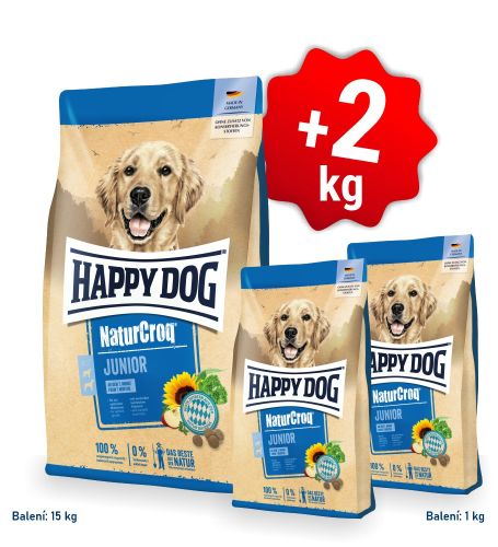 Akce NaturCroq Junior 15 kg + 2 kg