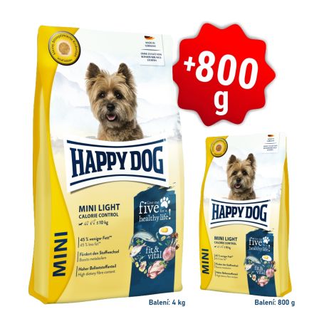 AKCE Fit & Vital Mini Light 4 kg + 800g 