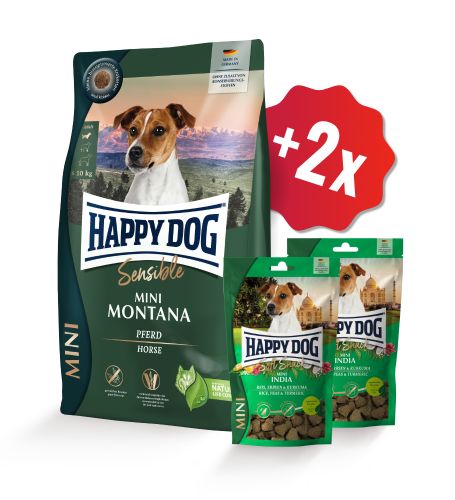 AKCIA Mini Montana 4 kg + 2 x Soft Snack 100 g (SK)