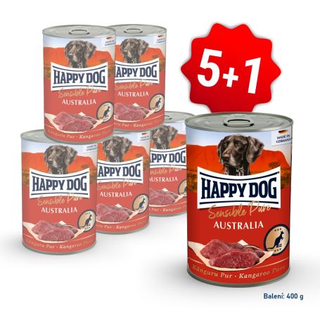 AKCE Konzerva Sensible pure Australia - klokaní 400 g 5+1