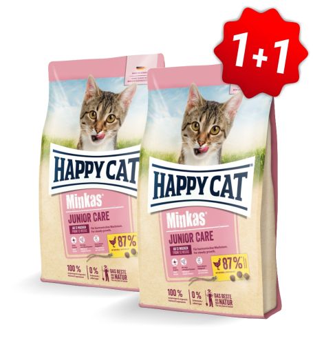 Akce Minkas Junior Care Geflügel 1,5 kg 1+1