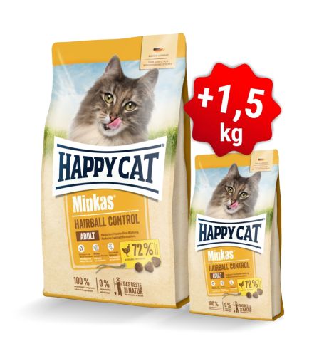 AKCIA Minkas Hairball Control Geflügel 10 kg + 1,5 kg (SK)