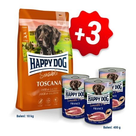AKCE HD Sensible Toscana 12,5kg + 3x konzerva Ente Pur (France)  400g 