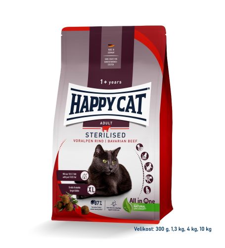AKCE HC Sterilised Voralpen-Rind/Hovězí 1,3 kg  -20% 