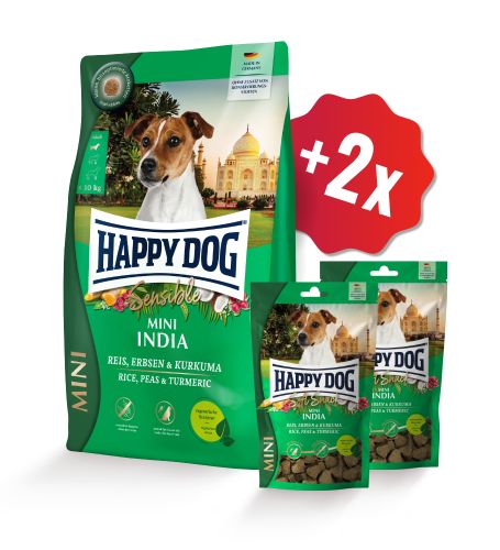 AKCIA Mini India 4 kg + 2 x Soft Snack 100 g (SK) 