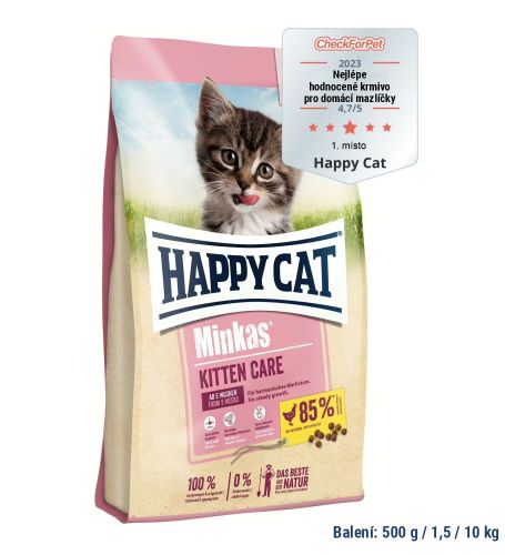 AKCIA Minkas Kitten Care Geflügel 10 kg - 10% 