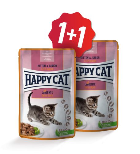 AKCE Kapsička Kitten & Junior Land-Ente 85g (1+1) (SK)