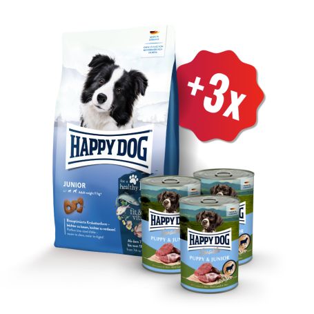 AKCIA Fit & Vital Junior 10 kg + 3x konzerva Puppy & Junior Lamm - jahňacie 400 g