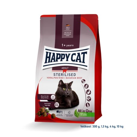 AKCE HC Sterilised Voralpen-Rind/Hovězí 1,3 kg  -20% 