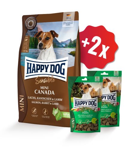AKCIA Mini Canada 4 kg + 2 x Soft Snack 100 g (SK)
