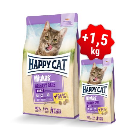 Akce Minkas Urinary Care Geflügel 10 kg + 1,5 kg