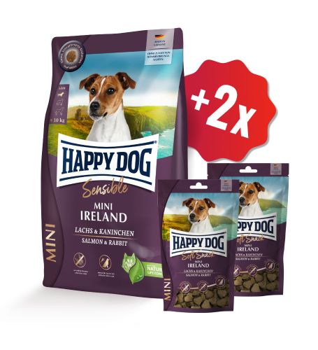 AKCE Mini Ireland 4 kg + 2 x Soft Snack 100 g 