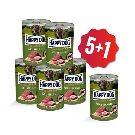 AKCIA Konzerva Sensible pure Neuseeland - jahňacie 400 g 5+1 