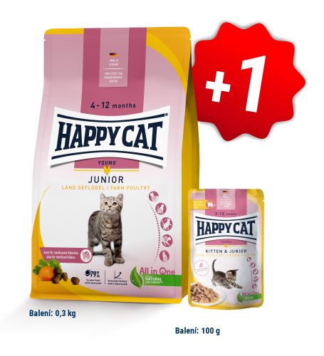 AKCIA Junior Land Ente 300 g + 1 kapsička